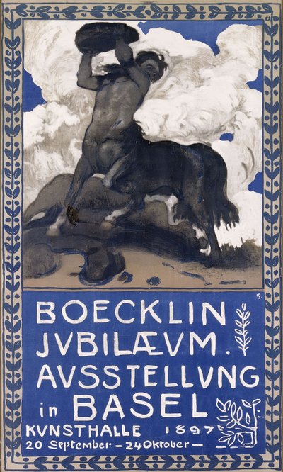 Boecklin Jubileum, 1897 door Hans Sandreuter