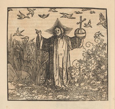Christus als Salvator Mundi door Hans Schäufelein (possibly)