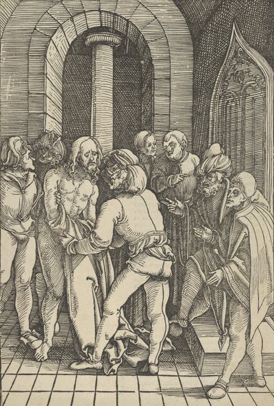 Christus ontkleed, uit Speculum passionis domini nostri Ihesu Christi door Hans Schäufelein the Elder