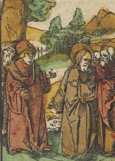 Christus Waarschuwt de Discipelen voor Valse Profeten, uit Das Plenarium door Hans Schäufelein the Elder