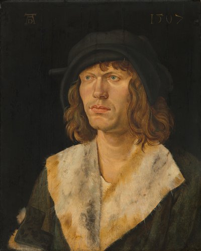 Portret van een man door Hans Schäufelein the Elder
