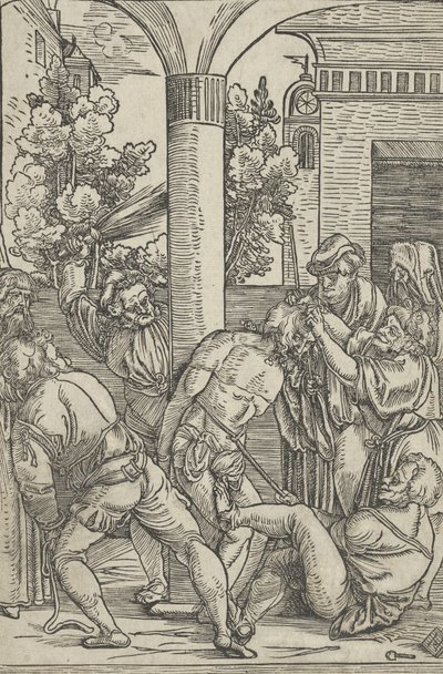 De Geseling uit Het Leven van Christus door Hans Schäufelein the Elder