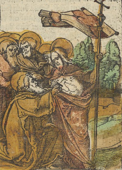 De ongeloof van Thomas, uit Das Plenarium, 1517 door Hans Schäufelein the Elder