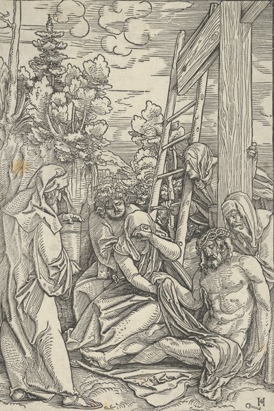 De Bewening, uit Het Leven van Christus door Hans Schäufelein the Elder