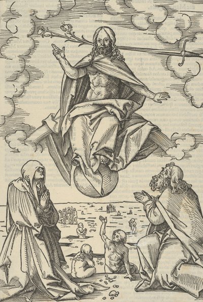 Het Laatste Oordeel, uit Speculum passionis domini nostri Ihesu Christi door Hans Schäufelein the Elder