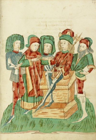 Barochias wordt tot koning gekroond en ontvangt de koninklijke ring door Hans Schilling