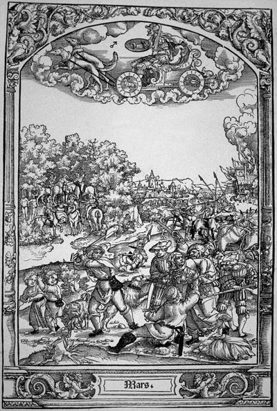 Mars door Hans Sebald (School of) Beham