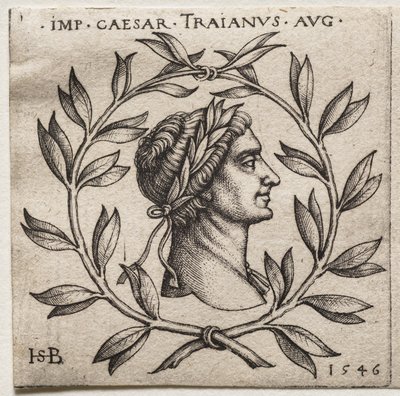 Buste van keizer Trajanus door Hans Sebald Beham