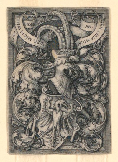 Wapen met een Adelaar door Hans Sebald Beham