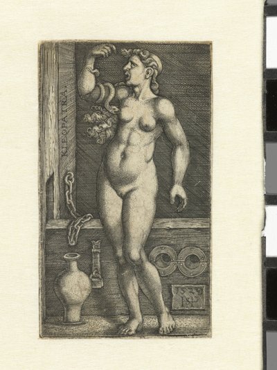 Dood van Cleopatra door Hans Sebald Beham
