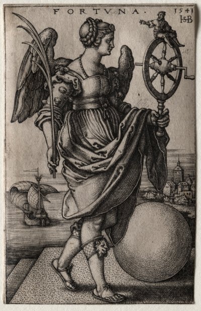 Fortuin, 1541 door Hans Sebald Beham