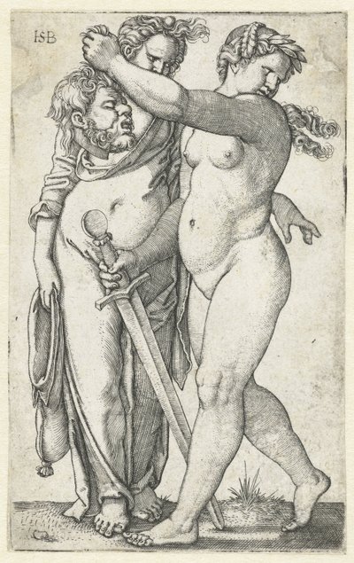 Judith met hoofd van Holofernes en dienstmaagd door Hans Sebald Beham