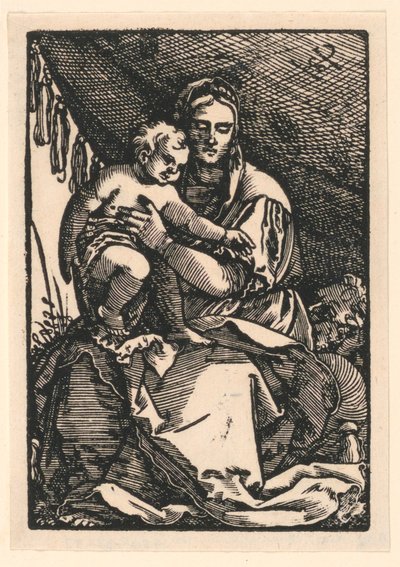 Madonna en kind door Hans Sebald Beham