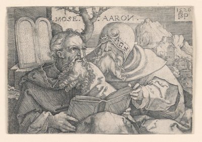 Mozes en Aäron door Hans Sebald Beham