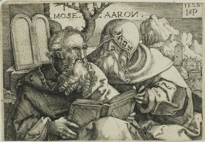 Mozes en Aäron door Hans Sebald Beham