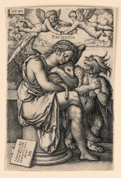 Pacientia (Geduld) door Hans Sebald Beham