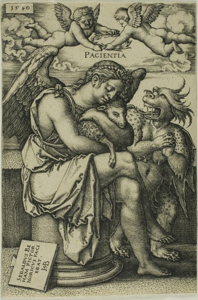 Geduld door Hans Sebald Beham
