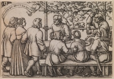 "Boerenfeest" uit de serie "Het Boerenfeest of De Twaalf Maanden". door Hans Sebald Beham