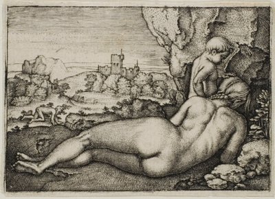 Boetedoening van St. Johannes Chrysostomus door Hans Sebald Beham