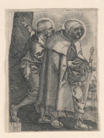Sint Petrus en Sint Paulus door Hans Sebald Beham