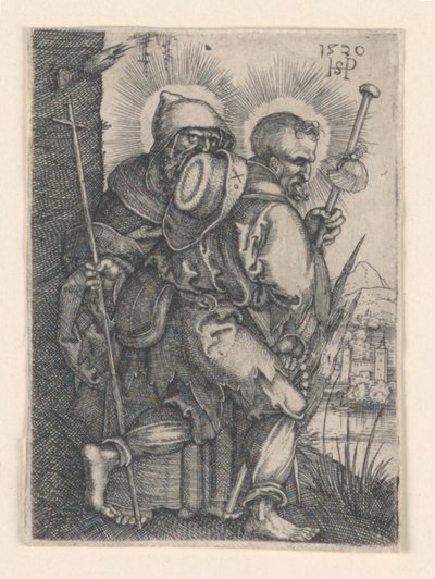Sint Filippus en Sint Jacobus de Meerdere door Hans Sebald Beham