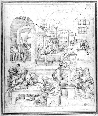 Wetenschap, Kunst en Handel door Hans Sebald Beham