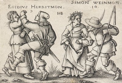 September en oktober door Hans Sebald Beham