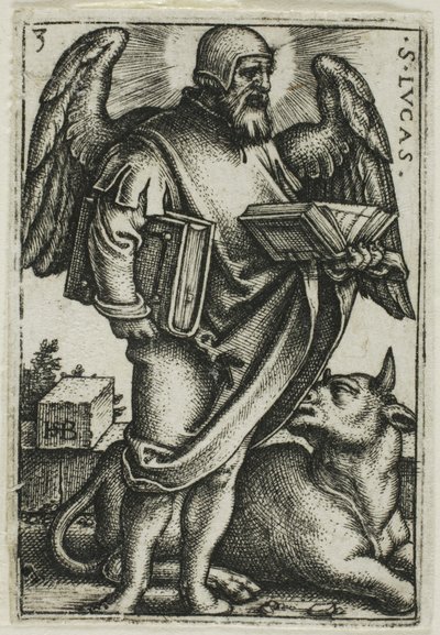 Lucas, uit De vier evangelisten door Hans Sebald Beham