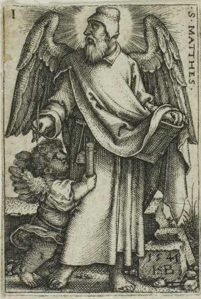 Sint Mattheüs, uit De Vier Evangelisten door Hans Sebald Beham