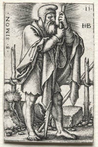 Sint Simon door Hans Sebald Beham