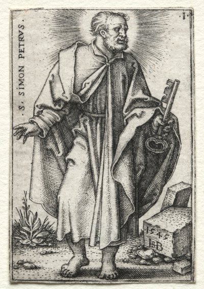 Sint Simon Petrus door Hans Sebald Beham