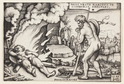 De dood van Hercules door Hans Sebald Beham