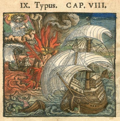 De Zondvloed, 1540 door Hans Sebald Beham