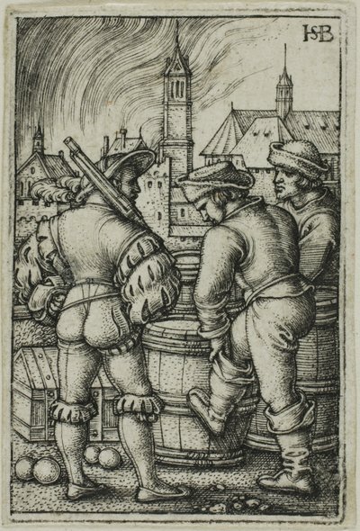 De bewaker bij de kruitvaten door Hans Sebald Beham