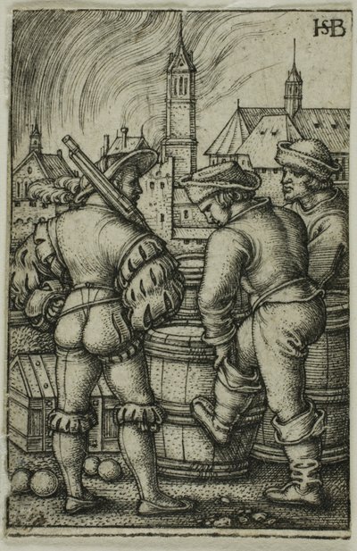 De bewaker bij de kruitvaten door Hans Sebald Beham