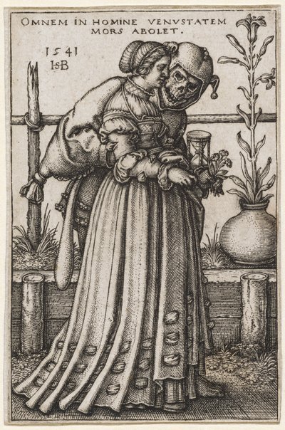De dame en de dood door Hans Sebald Beham