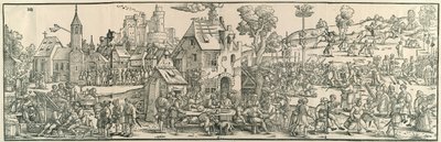 De grote dorpskermis door Hans Sebald Beham