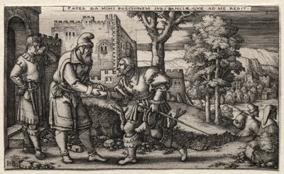 De Verloren Zoon door Hans Sebald Beham
