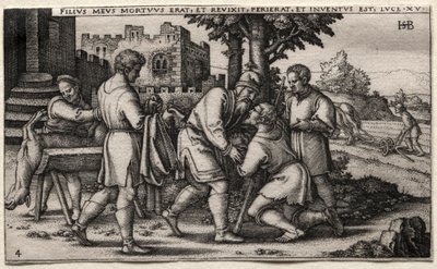 De Verloren Zoon: Terugkeer van de Verloren Zoon door Hans Sebald Beham
