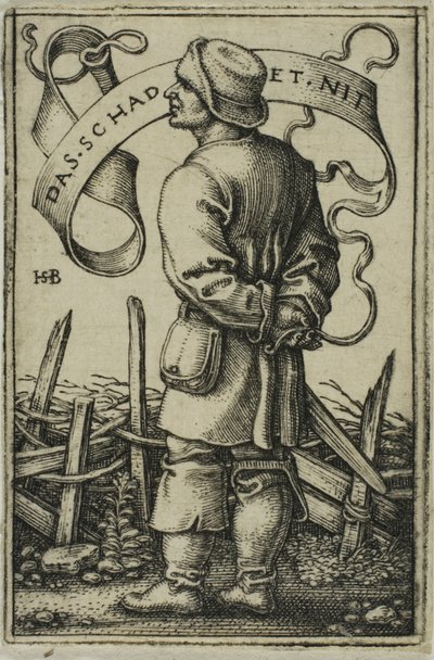 De Weerboer "Das Schadet Nit" door Hans Sebald Beham
