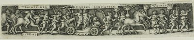 Triomfantelijke processie van de edele glorieuze vrouwen door Hans Sebald Beham