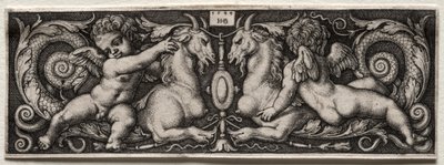 Twee Genii door Hans Sebald Beham