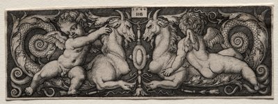 Twee Genii door Hans Sebald Beham