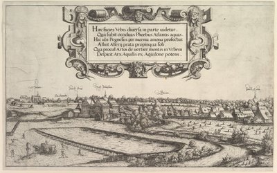 Uitzicht op Neurenberg vanuit het westen, 1552 door Hans Sebald Lautensack