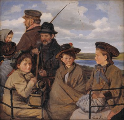 In de dagkoets. De neefjes en nichtjes van de kunstenaar door Hans Smidth