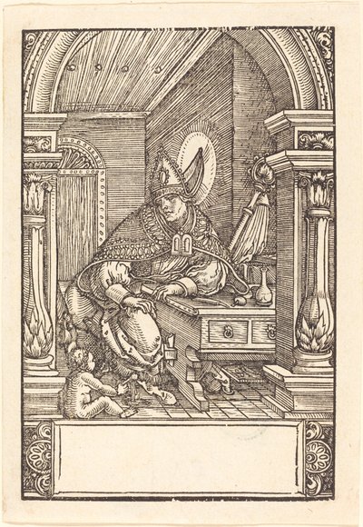 Sint Augustinus door Hans Springinklee