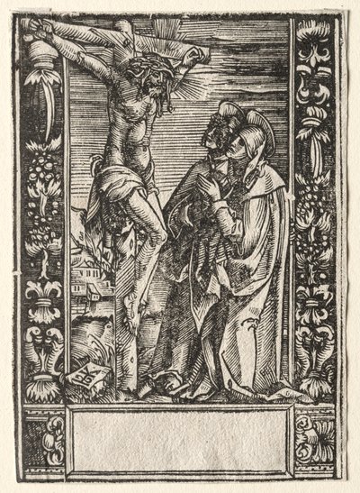 St. Maria en St. Johannes voor het Kruis door Hans Springinklee