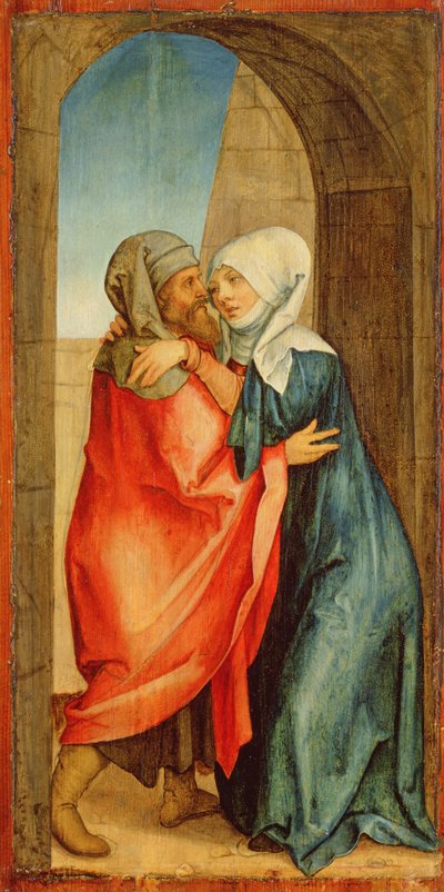 Ontmoeting van Joachim en Anna door Hans Suess Kulmbach