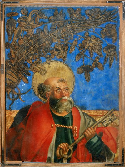 Sint Petrus, bovenste gedeelte (detail) door Hans Suess Kulmbach