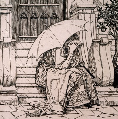 Illustratie voor sprookje van Hans Christian Andersen door Hans Tegner
